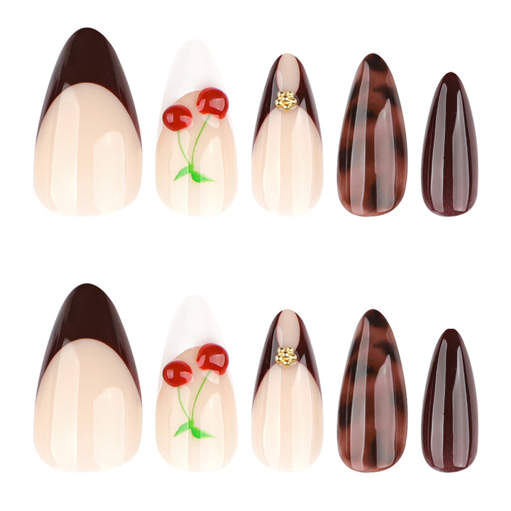 Artificial nail art with cherry blossom design Stornfield