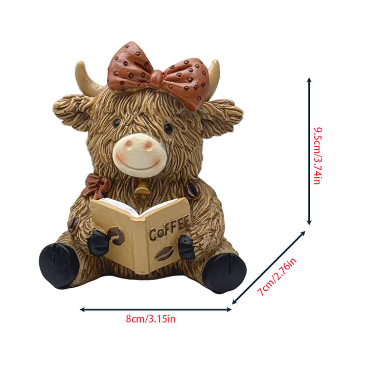 Decorative Highland Cattle Coffee Figure Stornfield