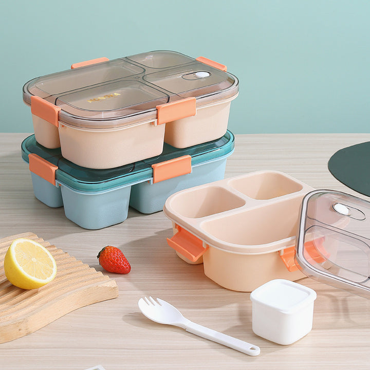 Multi-Sectional Food Storage Container with Airtight Seal