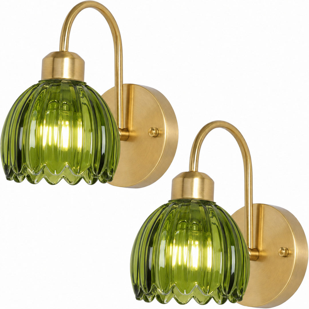 Vintage-Inspired Glass Wall Sconce