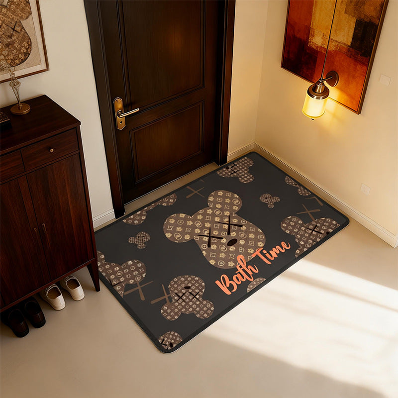 Artistic Cartoon Entrance Mat Stornfield