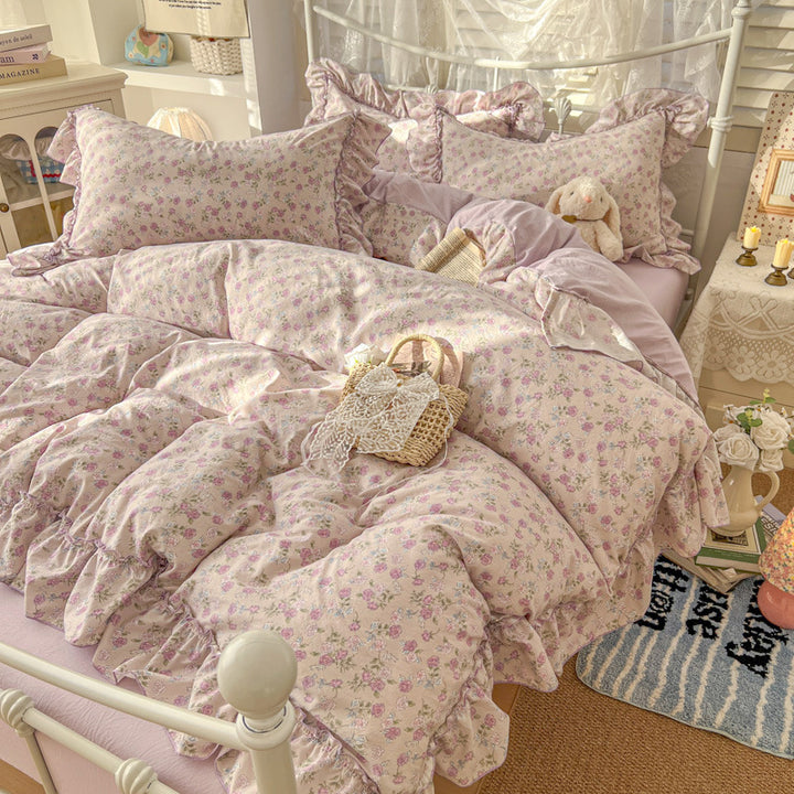 Comforting Floral Print Comforter Set