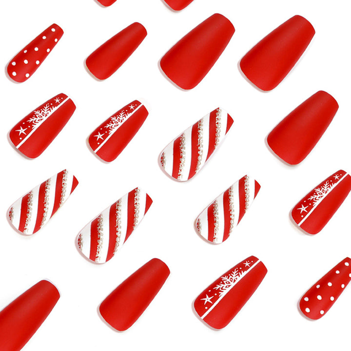 Artful Nail Extensions in Festive Design Stornfield