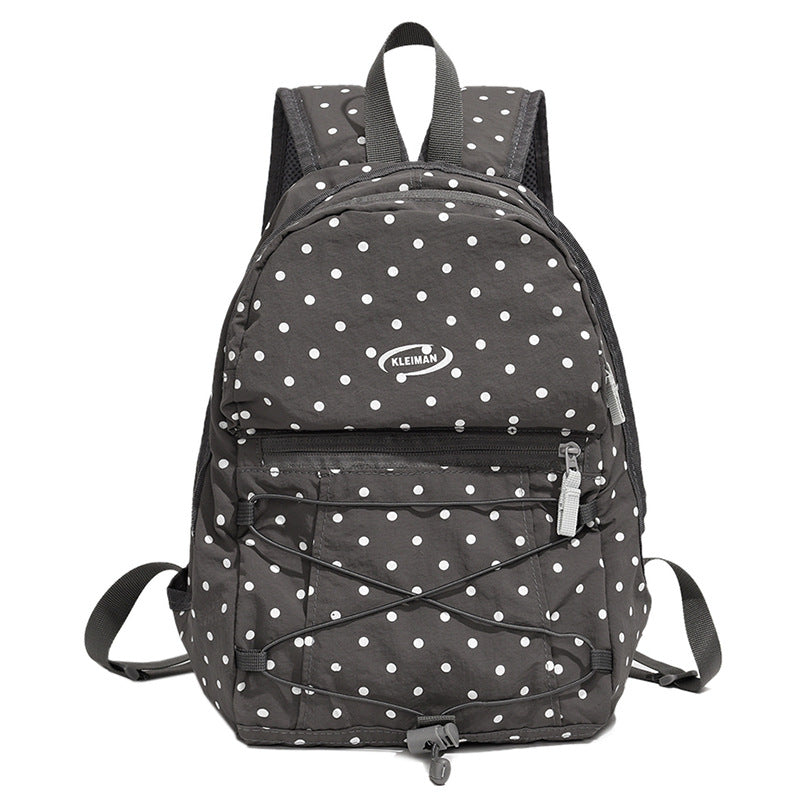 Trendy Polka Dot Casual Backpack Stornfield
