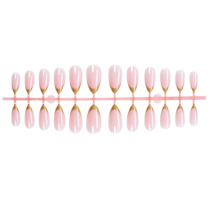 Artifice nail set with elegant gold gradient Stornfield