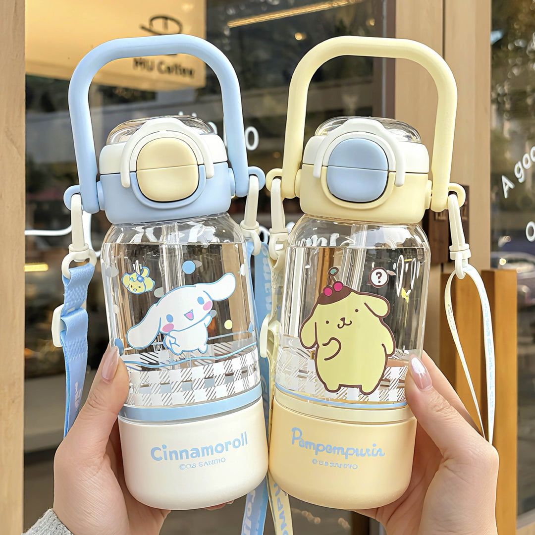 Women’s water bottle with cute animal design and sturdy carrying handle Stornfield