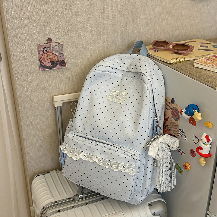 Charming Polka Dot Patterned Backpack Stornfield