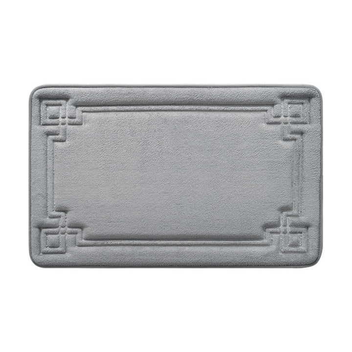 Elegant Textured Bathroom Mat Stornfield