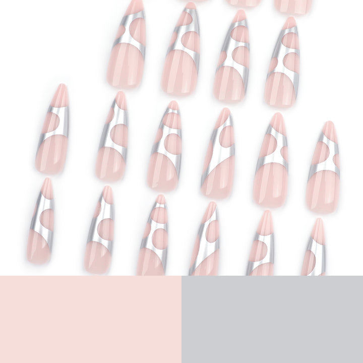 Artful stiletto nails with modern design Stornfield