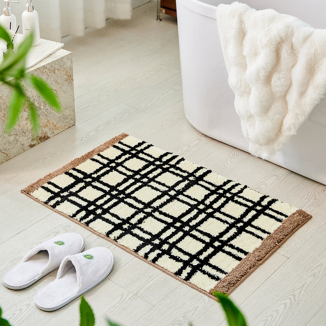 Plush Textured Bath Rug