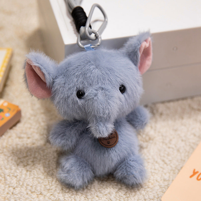 Plush Sitting Piglet Comforter Toy with Embroidered Paw Charm and Pendant Stornfield