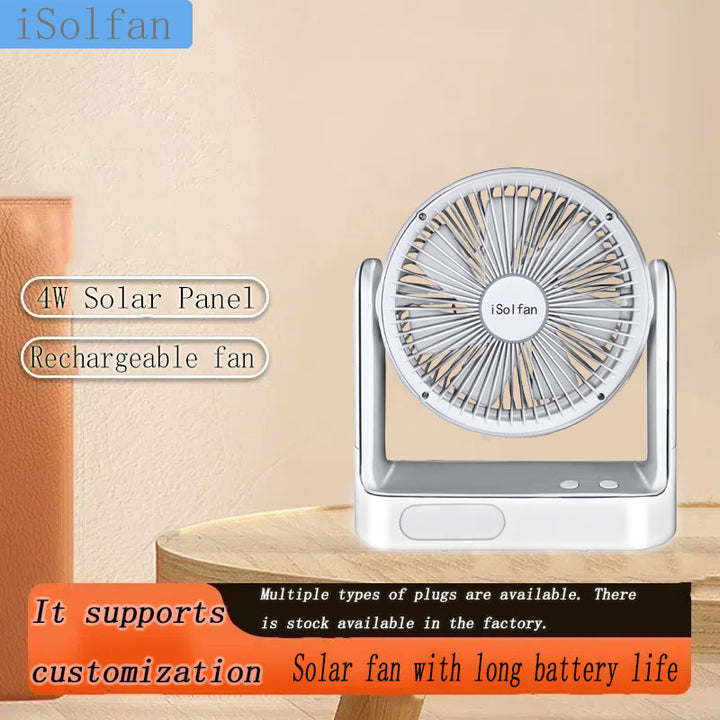 Ladies portable solar fan with rechargeable battery Stornfield