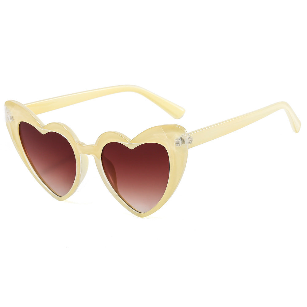 Women's fashionable heart sunglasses with UV protection Stornfield