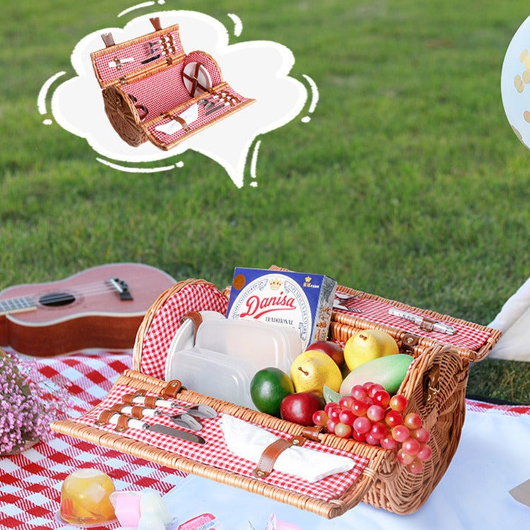 Women’s picnic basket with integrated dish set Stornfield