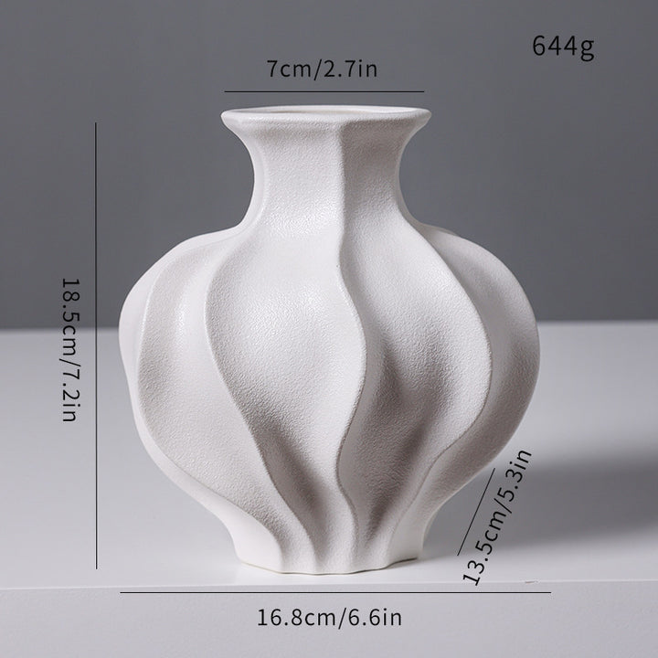 Sculptural Textured Ceramic Vase
