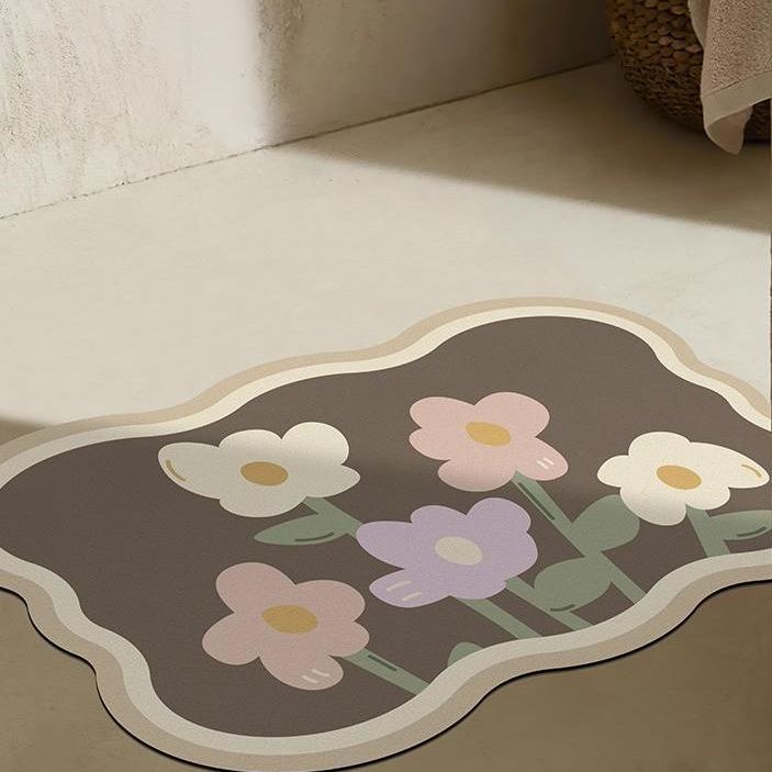 Floral Decorative Area Mat