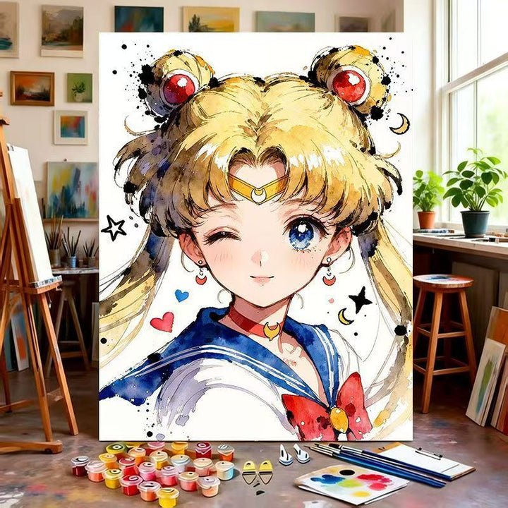 Illustrated Character Canvas Art Print Stornfield