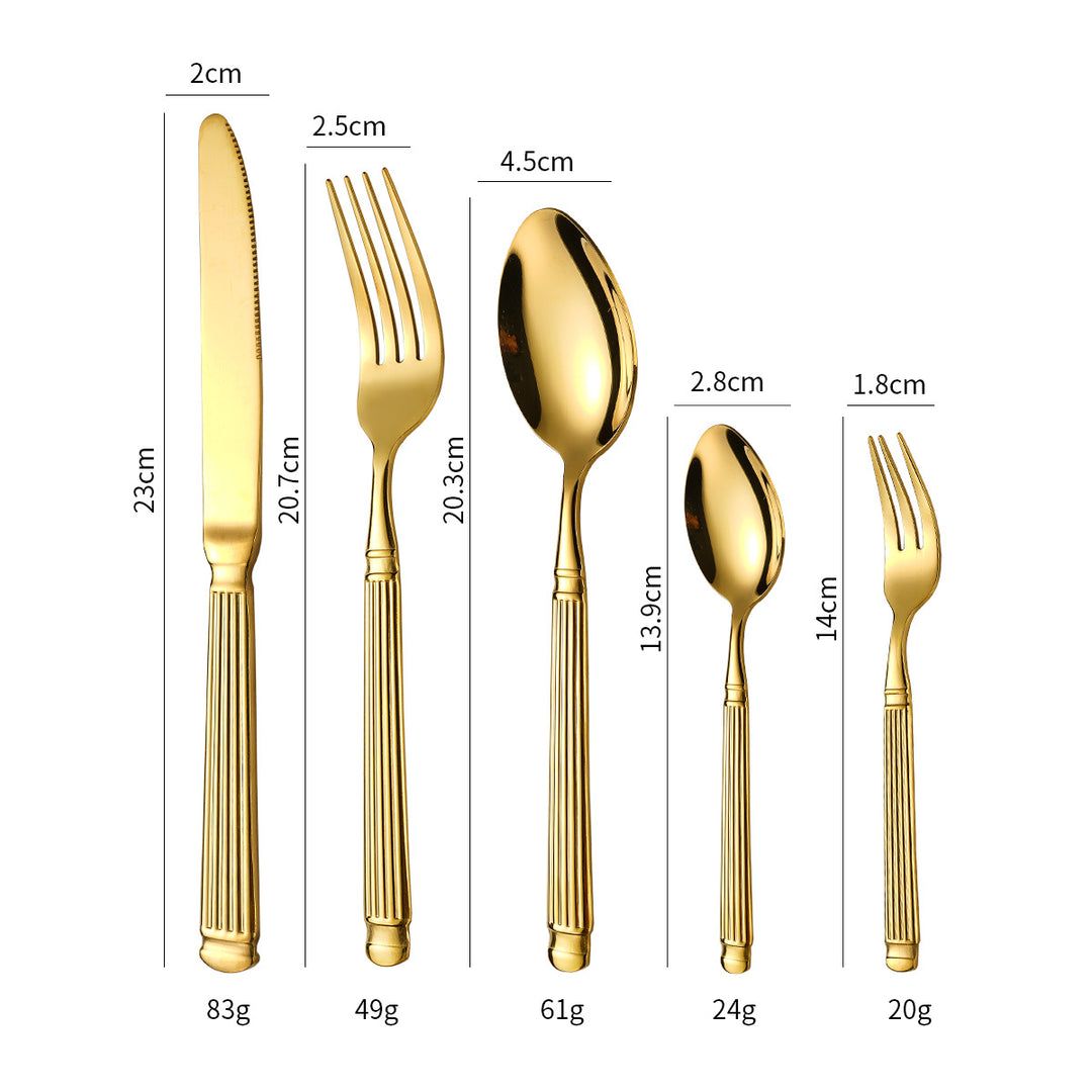 Elegant dessert spoon with exclusive surface design Stornfield