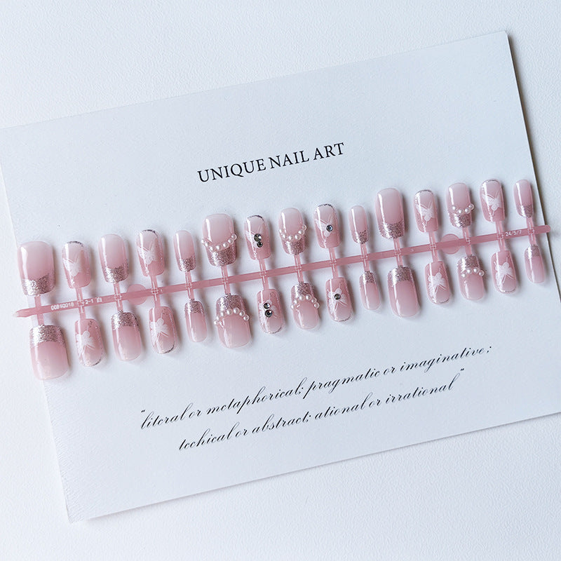 Artificial nails with butterfly design Stornfield