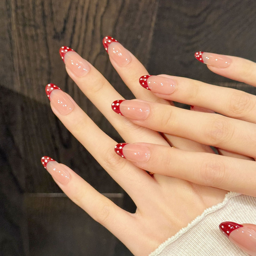 Artistic Ombre French Tip Press-On Nails
