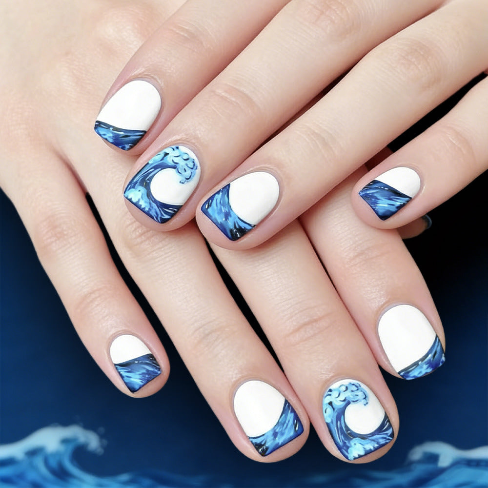 Artistic Ocean Wave Nail Art Set Stornfield