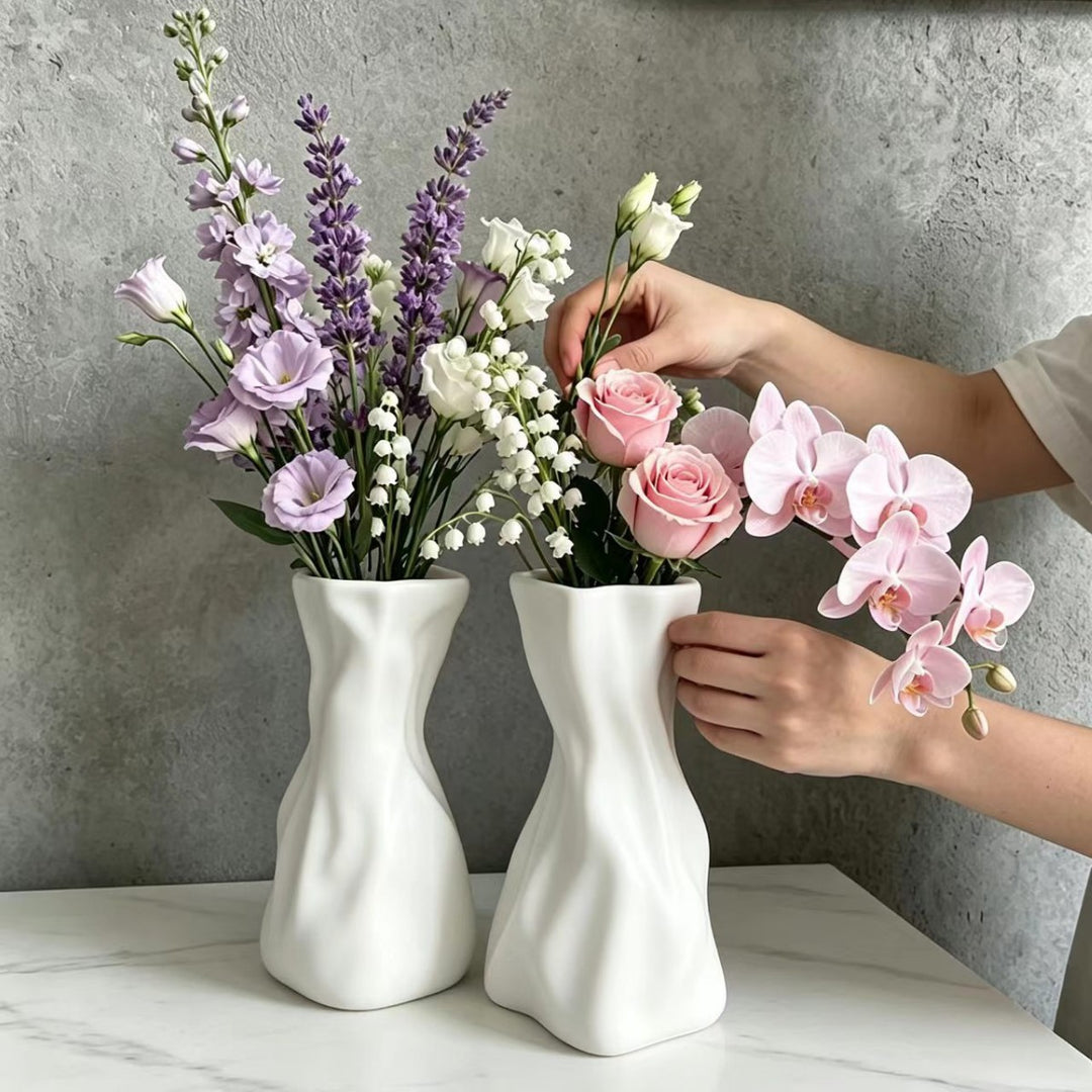 Contemporary Wave-Designed Flower Vase Stornfeild