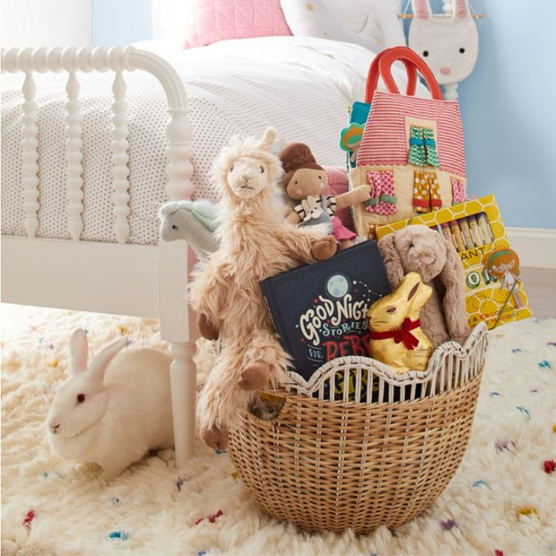Playful storage basket with wave edge Stornfield