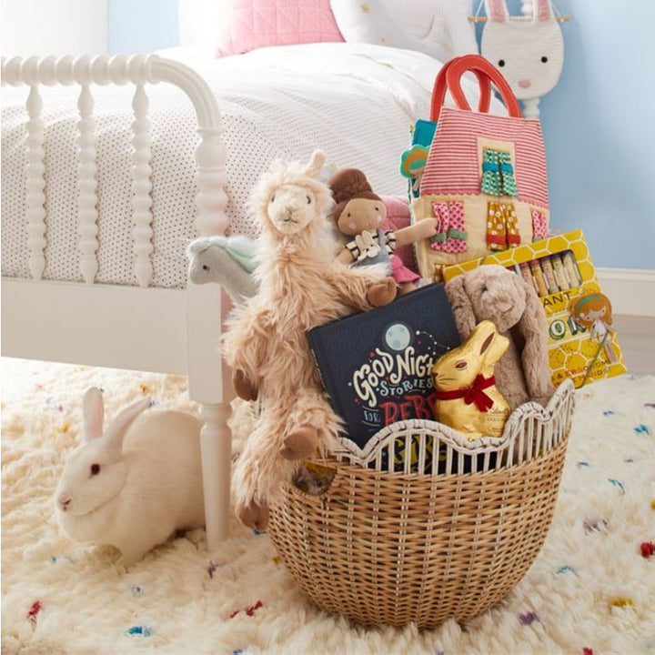 Playful storage basket with wave edge Stornfield