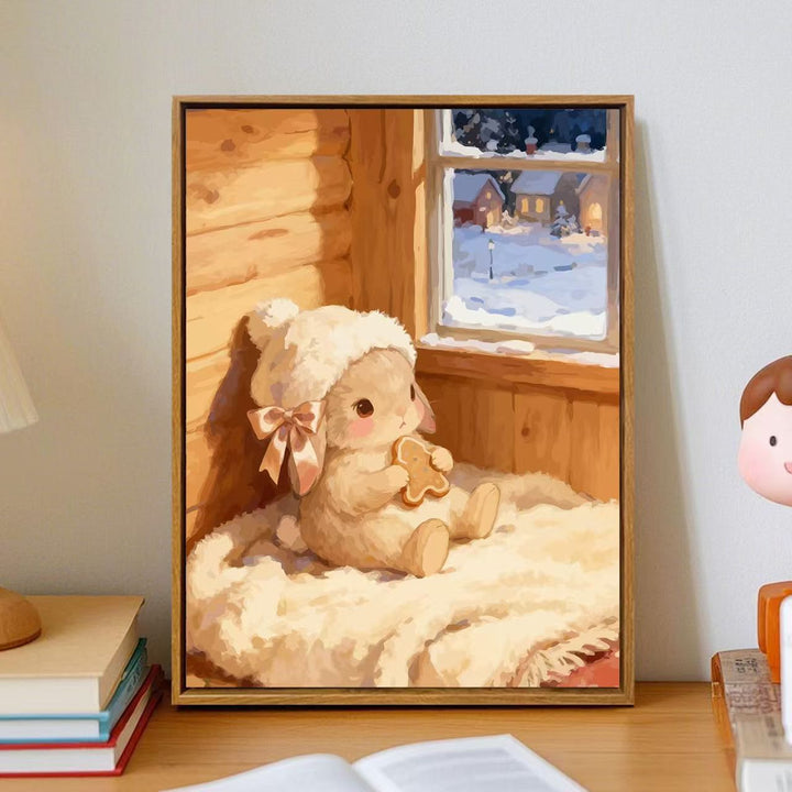 Cozy Cartoon Bunny Wall Art Stornfield
