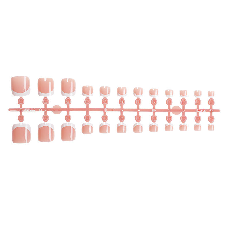 Premium Natural Finish Press-On Toenails Stornfield