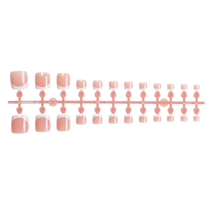 Premium Natural Finish Press-On Toenails Stornfield