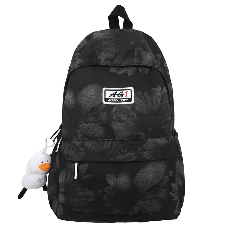 Playful Floral Print Backpack