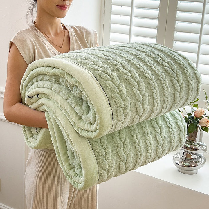 Textured Cozy Throw Blanket