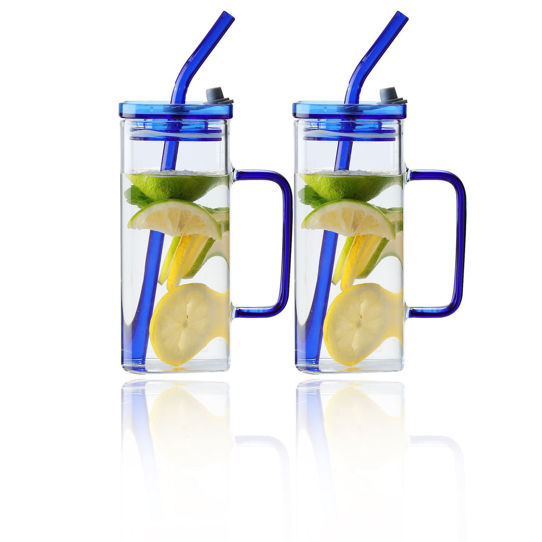 Women's drinking container with innovative lid system and integrated straw Stornfield