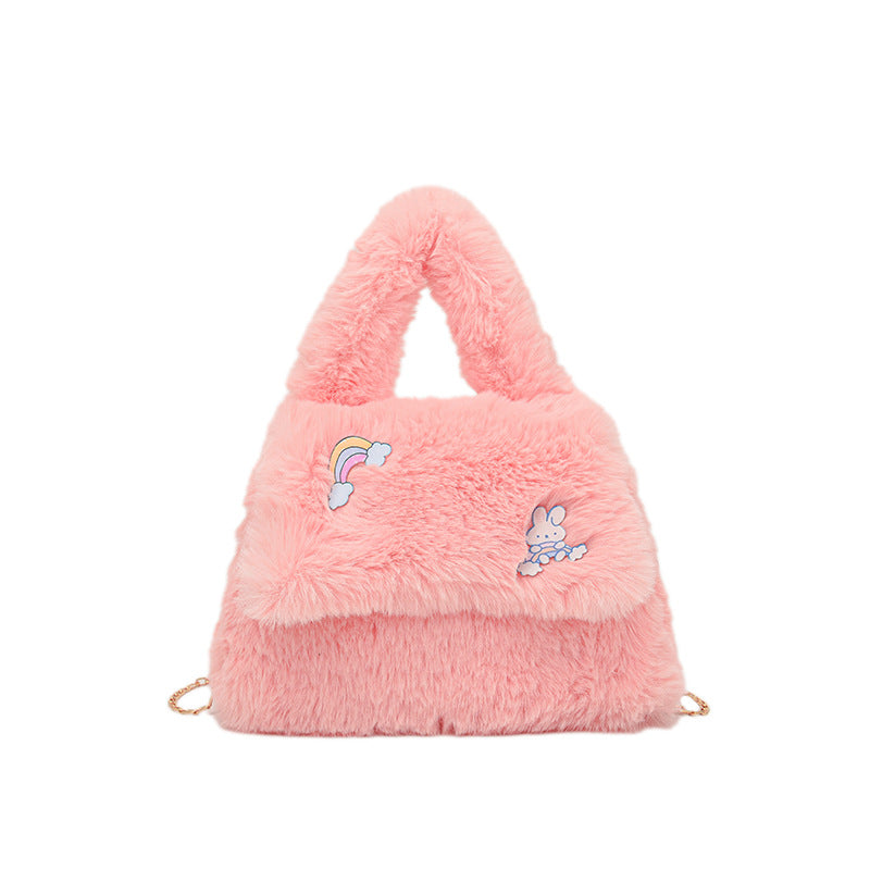 Playful Plush Handbag