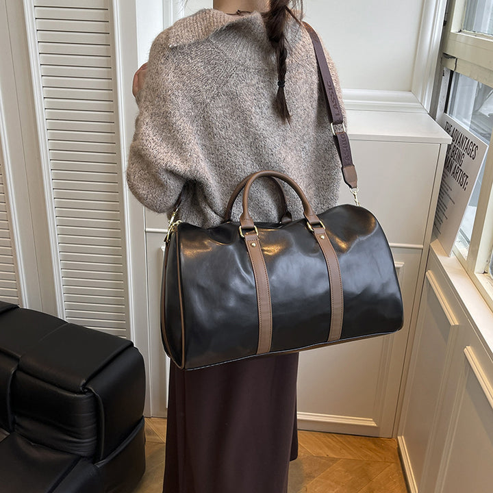 Premium Leather Travel Duffle Bag Stornfield