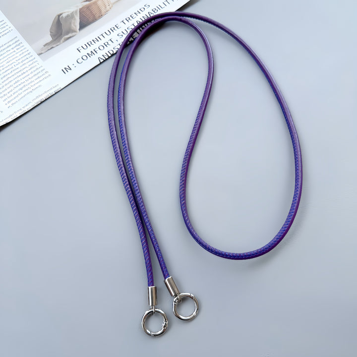 Premium Double-Ring Leather Lanyard Stornfield