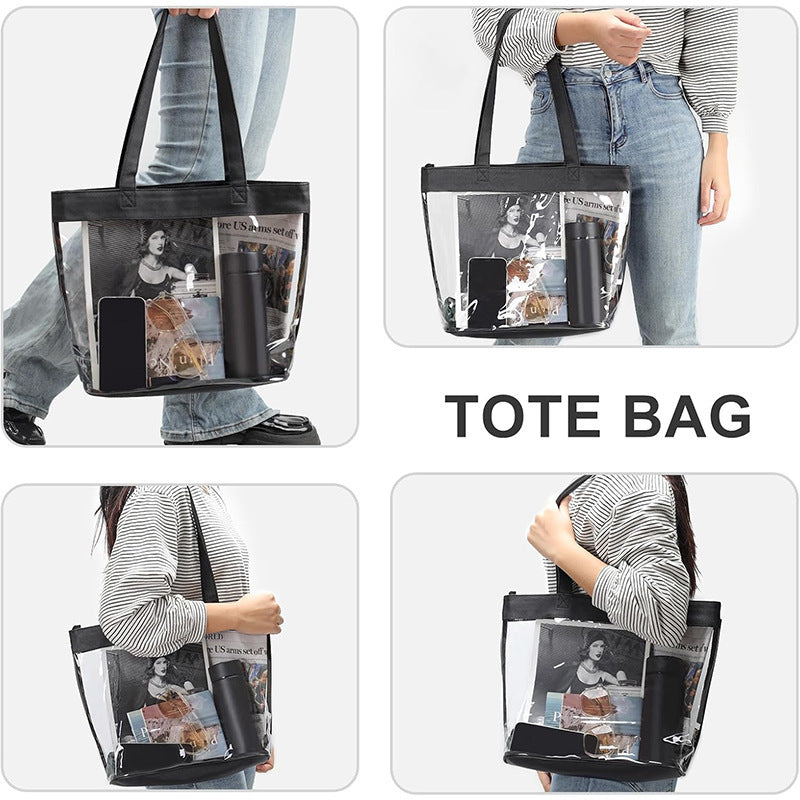Transparent Shopping Bag in Modern Design Stornfield