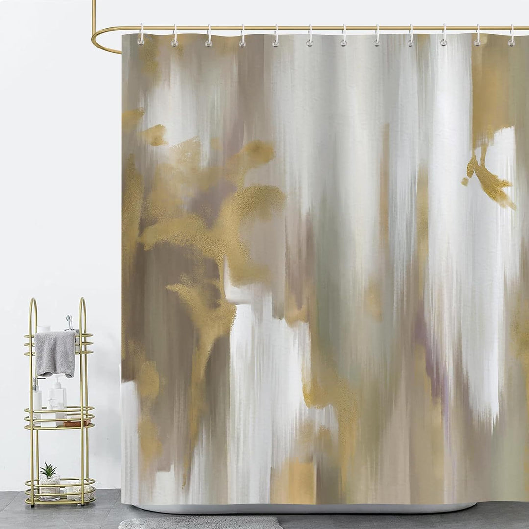 Artistic Marble Texture Shower Curtain Stornfield
