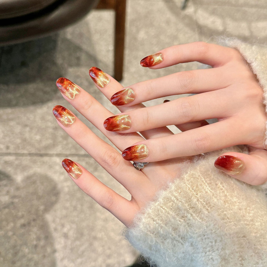 Artisanal Glittery Press-On Nail Set