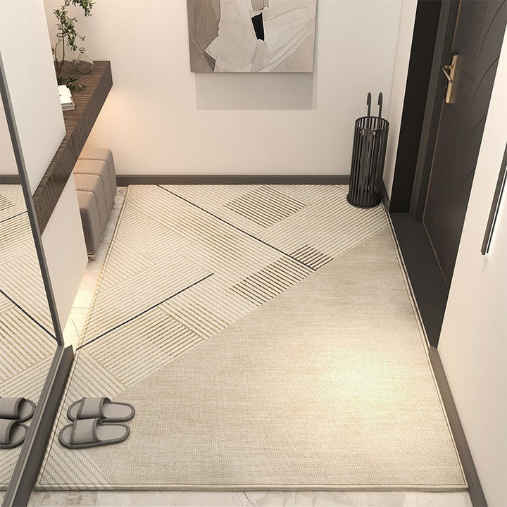 Textured Geometric Area Rug