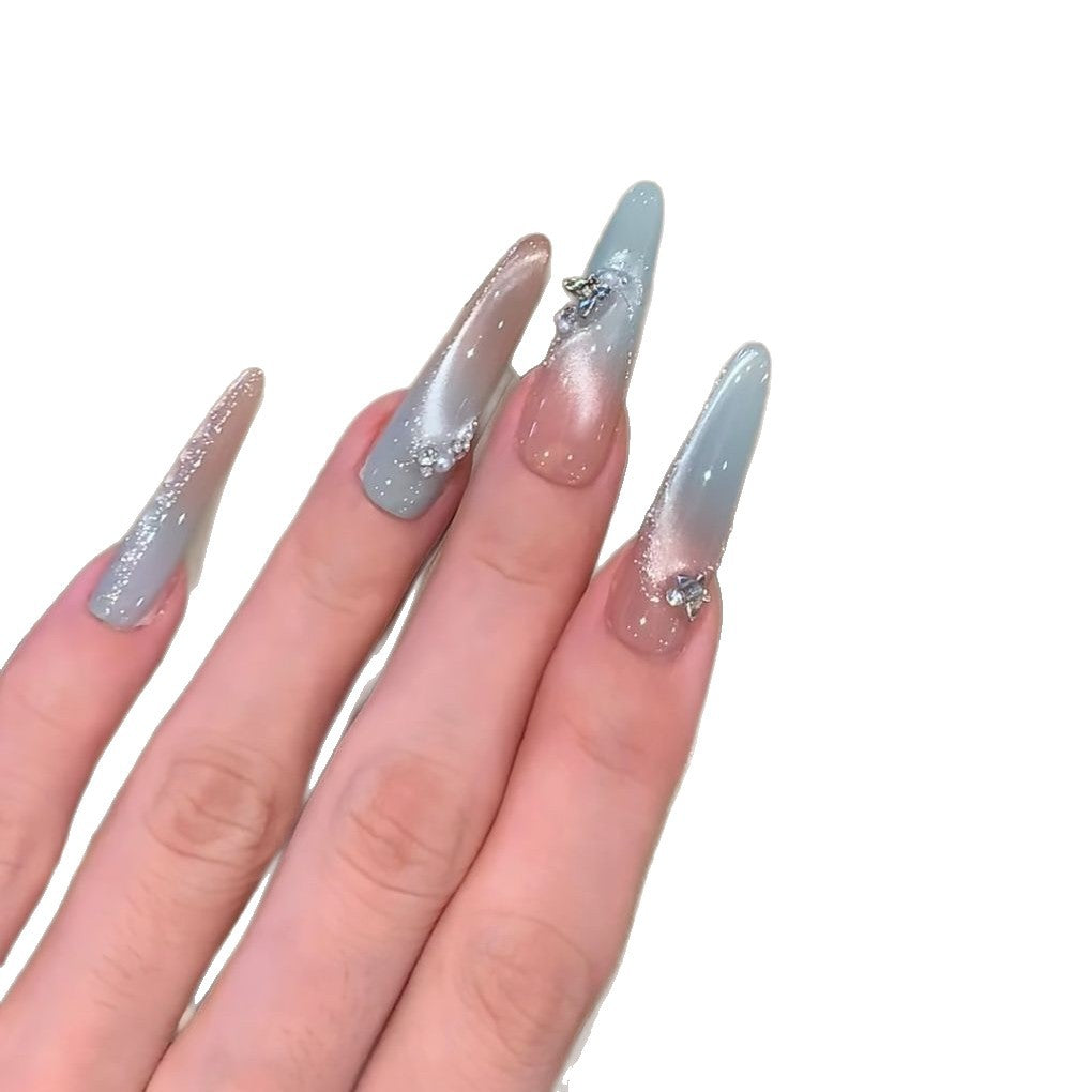 Artistic Ombre Stiletto Nail Extensions