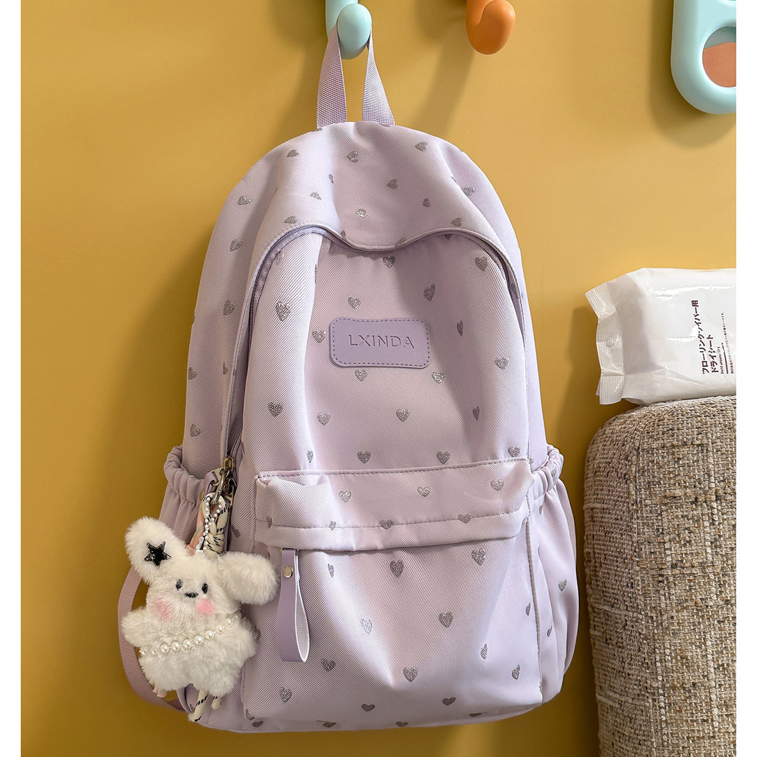 Fun Heart-Print Backpack Stornfield