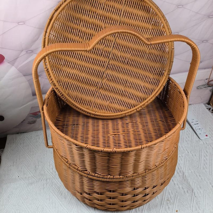 Rustic Handwoven Storage Basket Stornfield