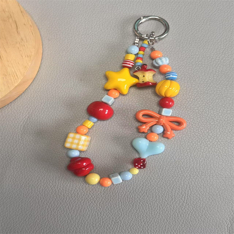 Playful Beaded Charm Keychain Stornfield 1790134757