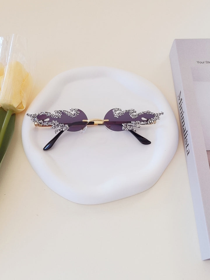 Women's extravagant design sunglasses with sparkling embellishments Stornfield