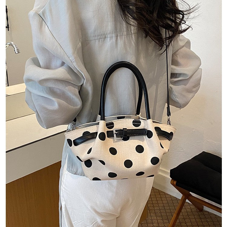 Polka Dot Structured Handbag Stornfield