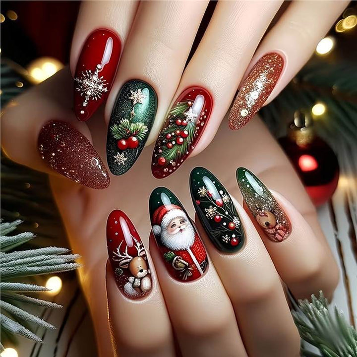 Holiday Themed Decorative Nail Art Stornfield