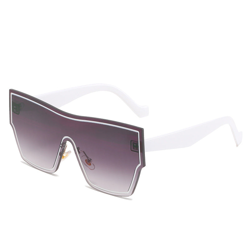 Women futuristic oversized wraparound sunglasses Stornfield
