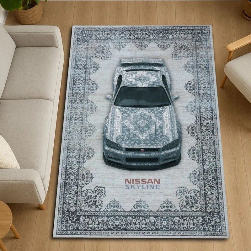 3D Car Illusion Area Rug